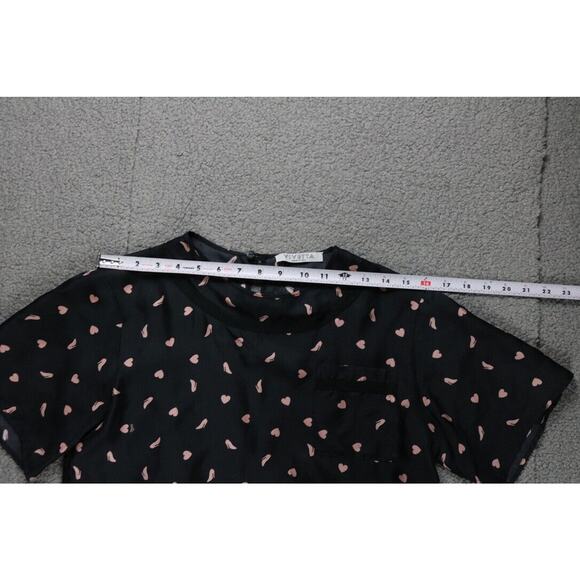 Vivetta Dress Womens M Multicolor Silk Heart Shoe Print Flared 40 Sheath Italy - Picture 8 of 11